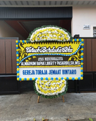 Papan Bunga Duka di Dumai